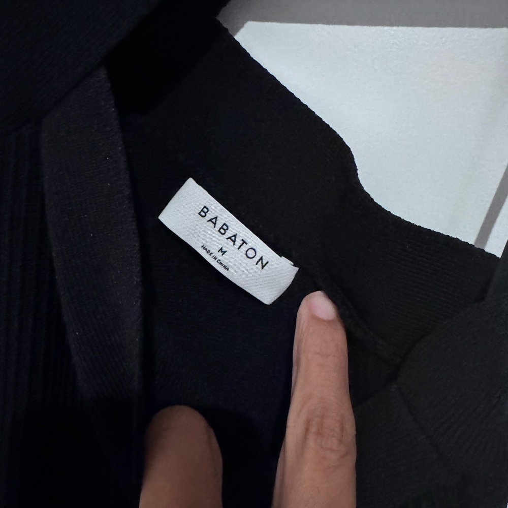 Babaton Black Strapless Cross-Back Dress - Picture 3 of 3
